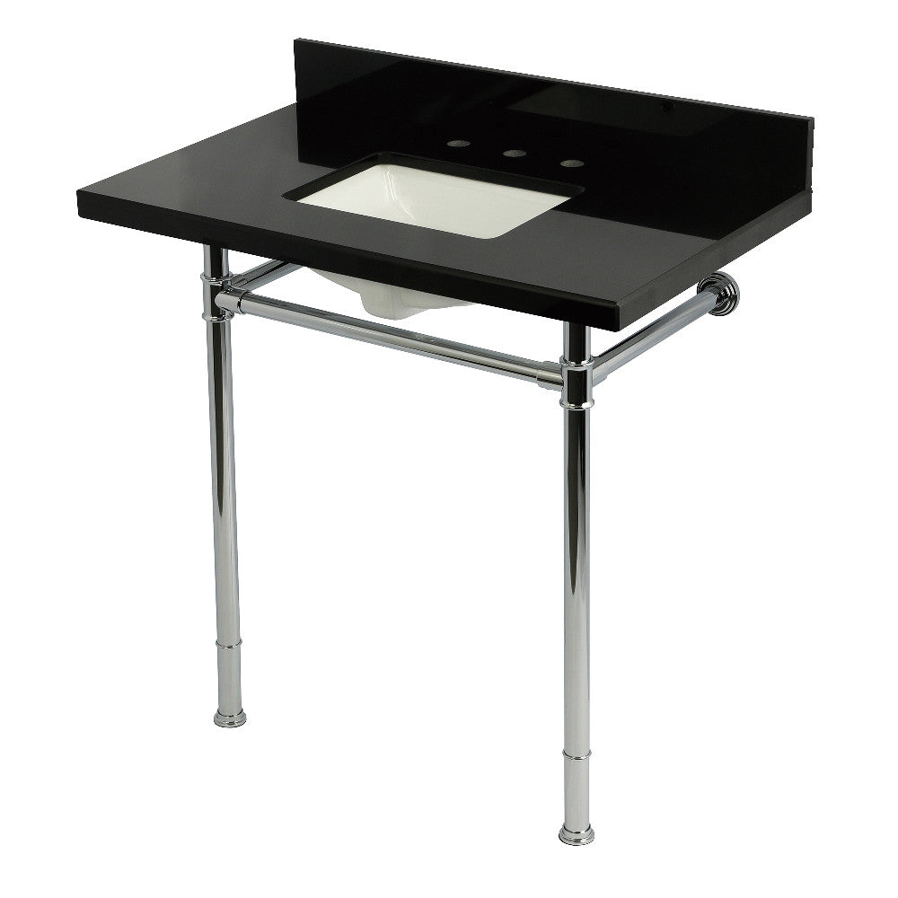 Imperial 36 Inch Console Sink in Polished Chrome