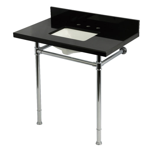 Imperial 36 Inch Console Sink in Polished Chrome