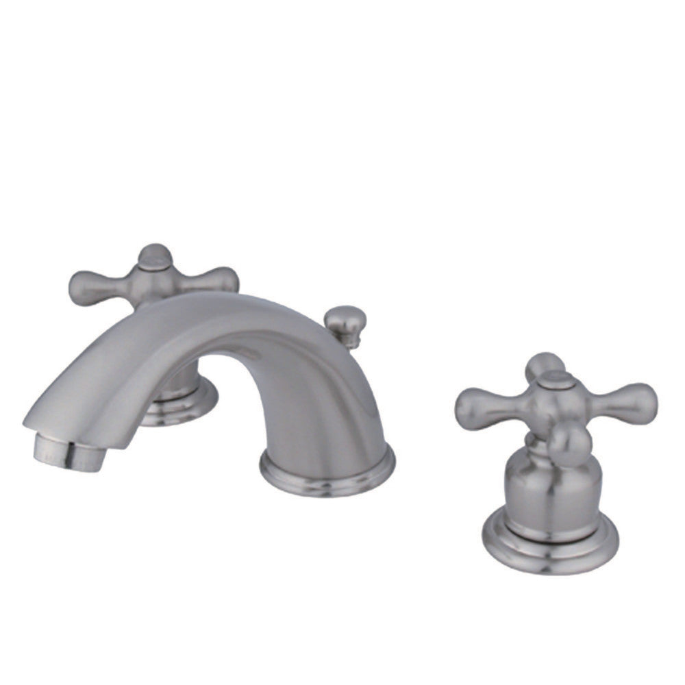 Victorian Widespread Bathroom Faucet in Brushed Nickel