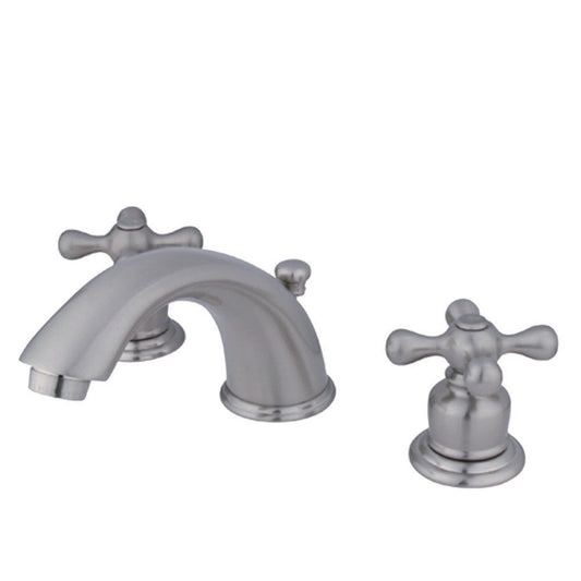 Victorian Widespread Bathroom Faucet in Brushed Nickel
