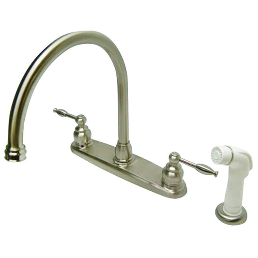 Knight Centerset Kitchen Faucet in Brushed Nickel