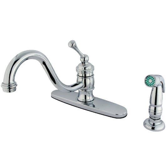 One Handle Kitchen Faucet in Polished Chrome