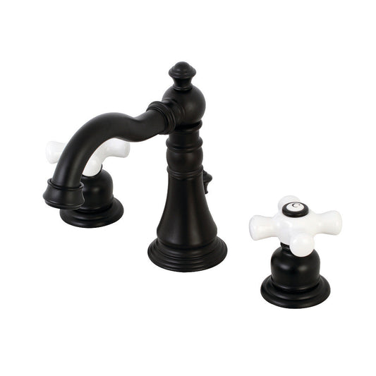 American Classic Widespread Bathroom Faucet in Matte Black