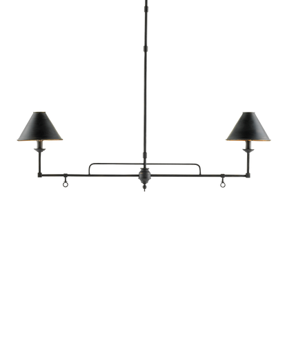 Prosperity Black Rectangular Chandelier