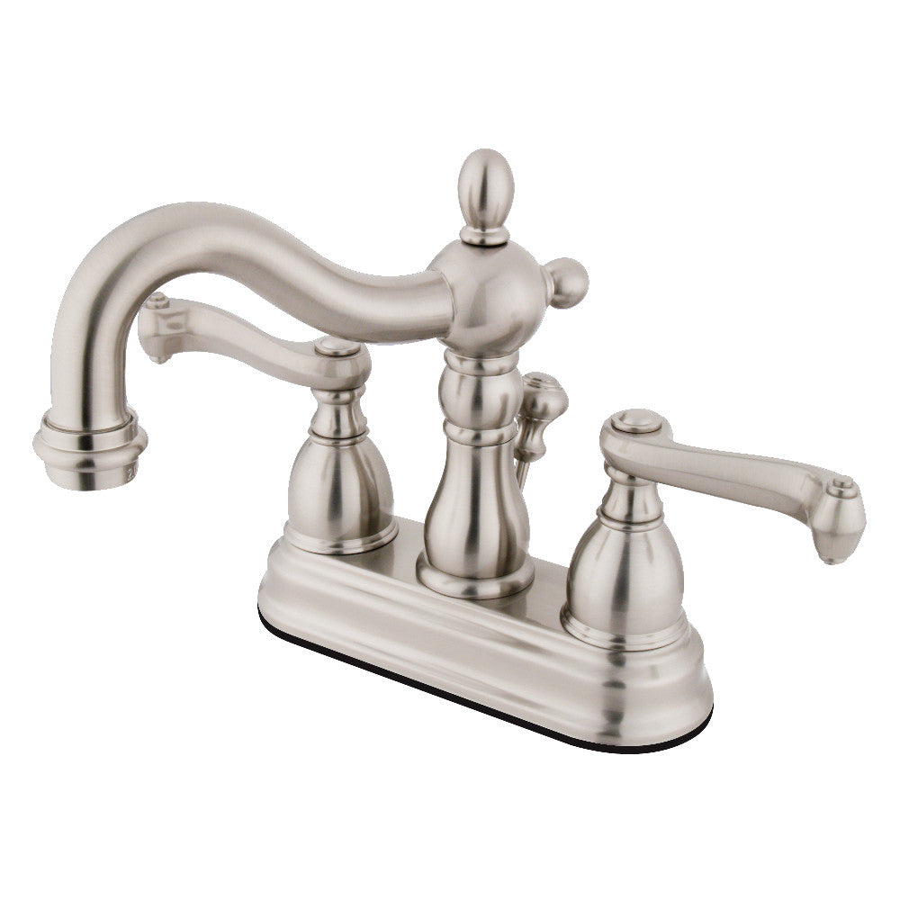 Heritage 4 Inch Centerset Bathroom Faucet in Brushed Nickel