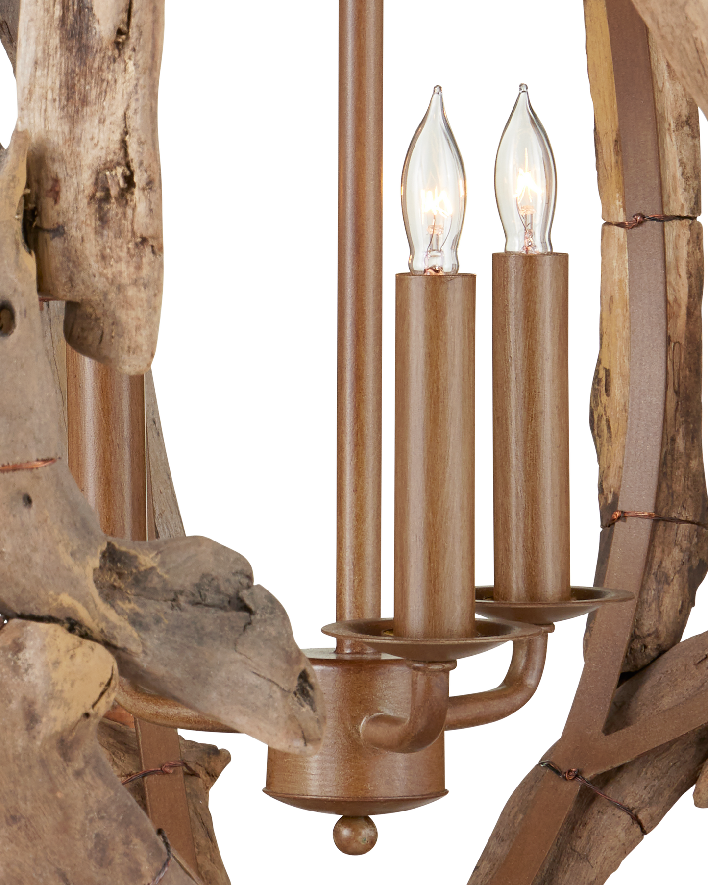 Driftwood Orb Chandelier