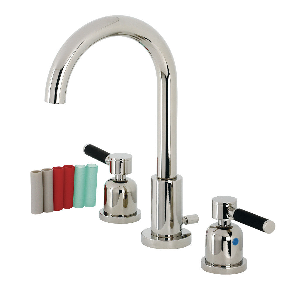 Kaiser Widespread Bathroom Faucet in Polished Nickel