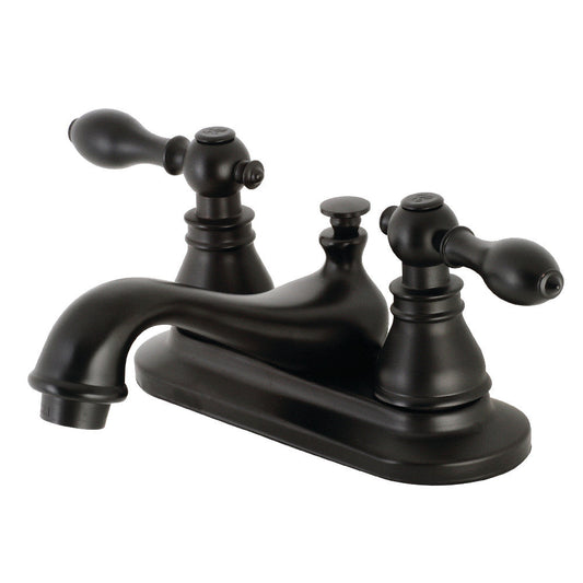 American Classic 4 Inch Centerset Bathroom Faucet in Matte Black