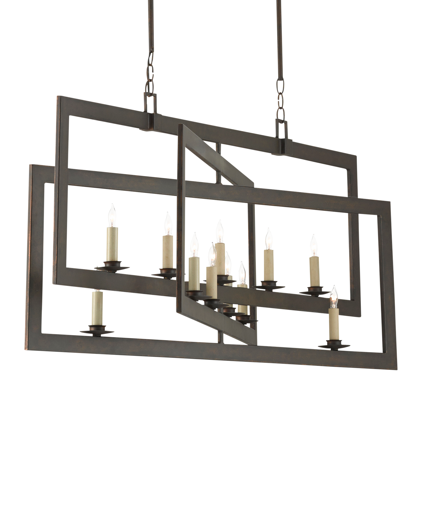 Middleton Bronze Rectangular Chandelier