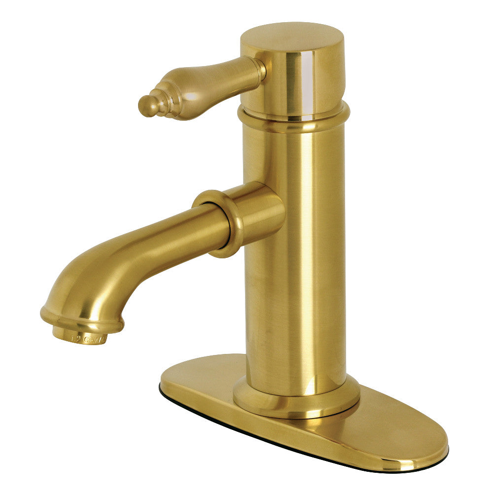 Paris Single-Hole Bathroom Faucet in Brushed Brass