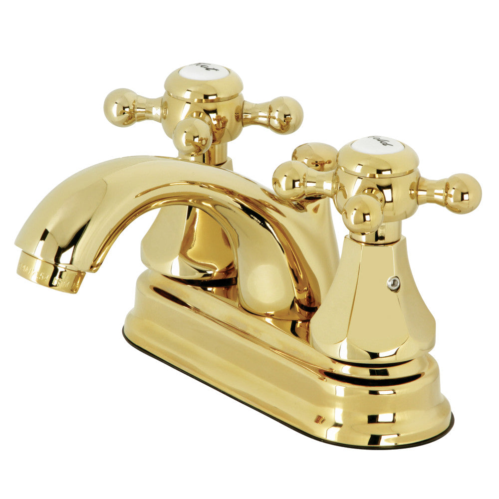 Metropolitan 4 Inch Centerset Bathroom Faucet in Polished Brass
