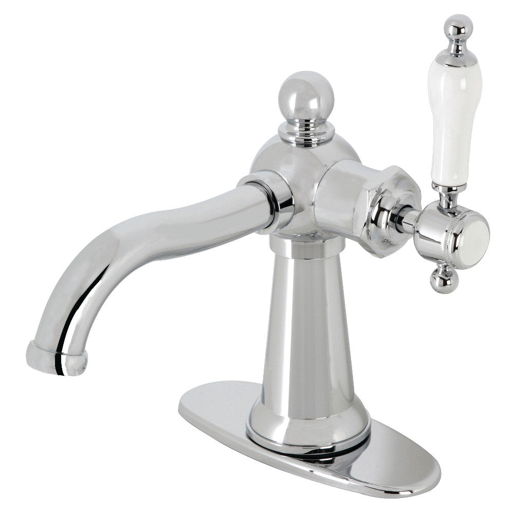 Nautical Single-Hole Bathroom Faucet in Polished Chrome