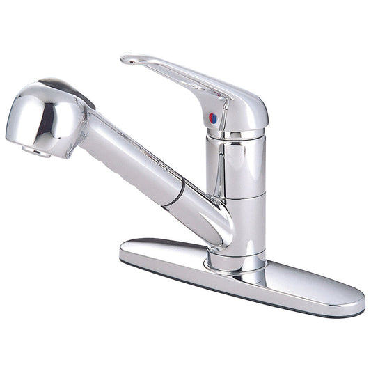 Wyndham Pull-Out Kitchen Faucet in Polished Chrome