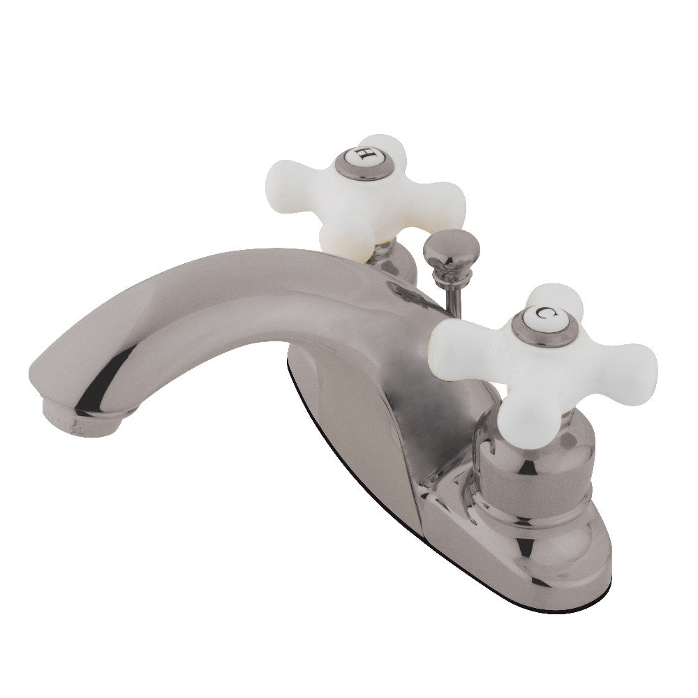 English Country 4 Inch Centerset Bathroom Faucet in Brushed Nickel