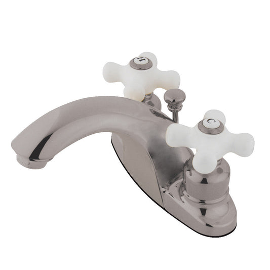 English Country 4 Inch Centerset Bathroom Faucet in Brushed Nickel