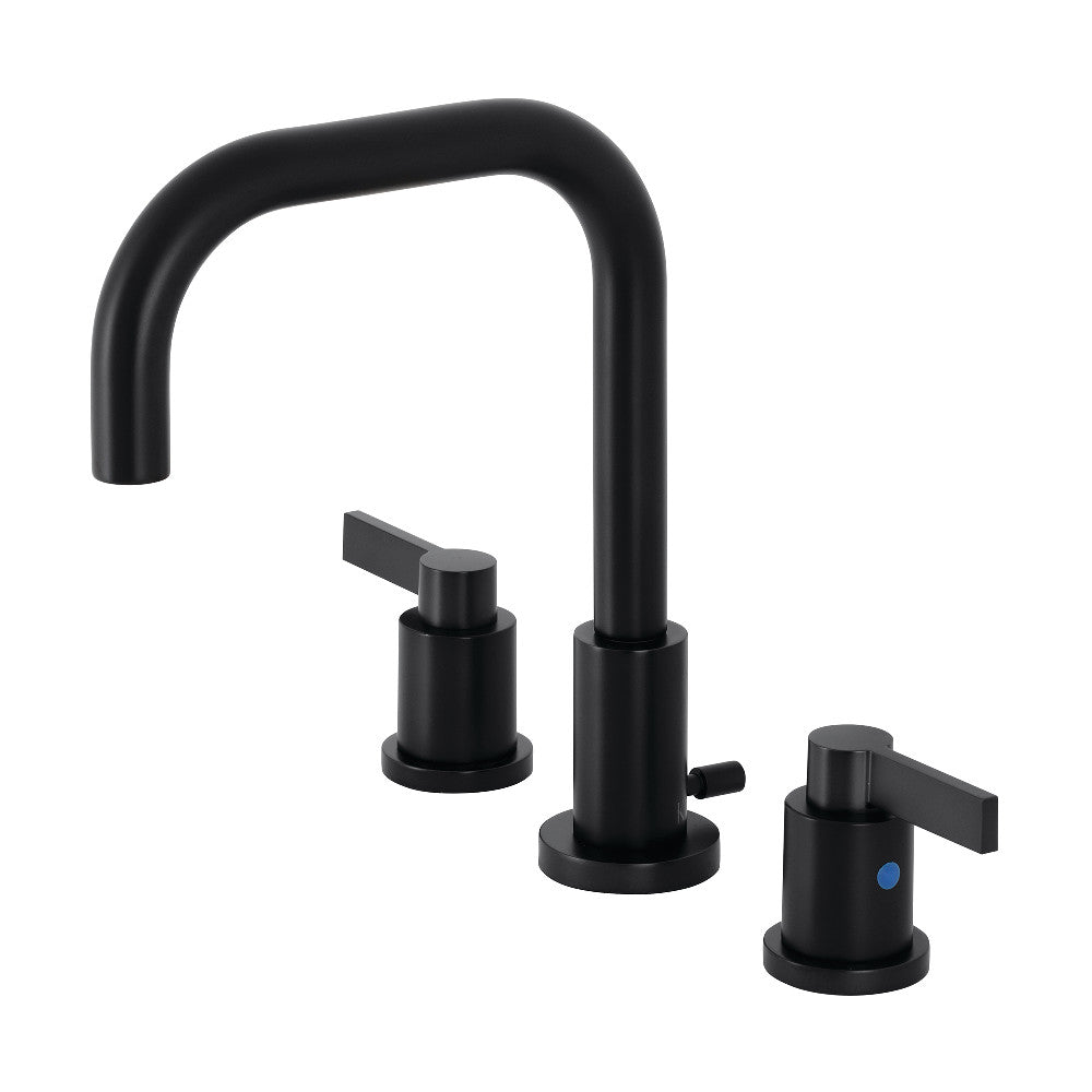 NuvoFusion Widespread Bathroom Faucet in Matte Black