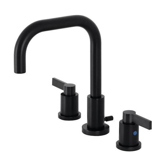 NuvoFusion Widespread Bathroom Faucet in Matte Black