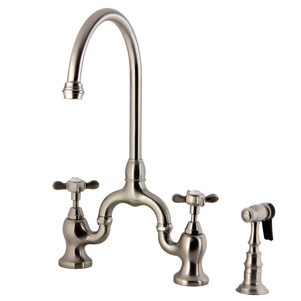 Essex Bridge Kitchen Faucet in Brushed Nickel
