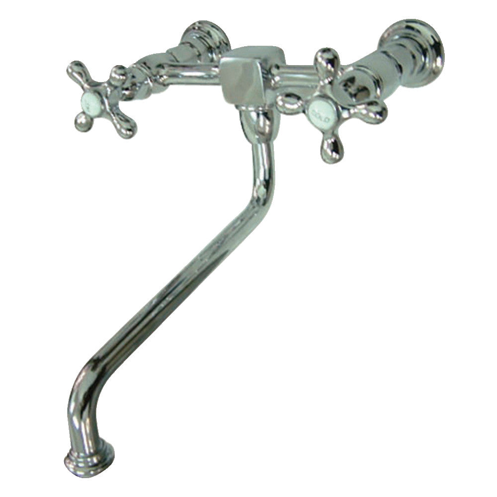 Heritage Wall Mount Kitchen Faucet in Polished Chrome