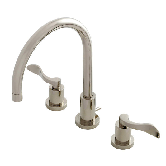 NuWave Widespread Bathroom Faucet in Polished Nickel