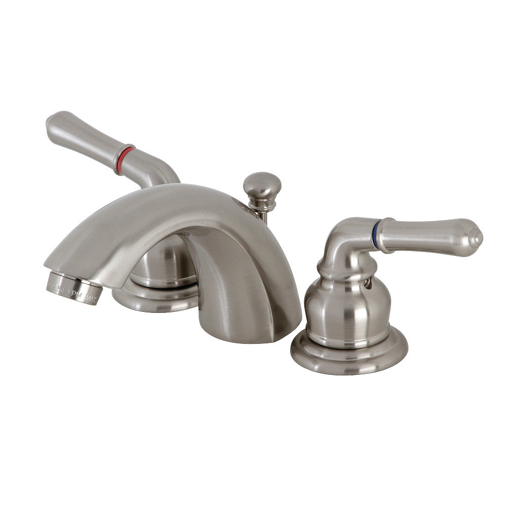Victorian Mini-Widespread Bathroom Faucet in Brushed Nickel