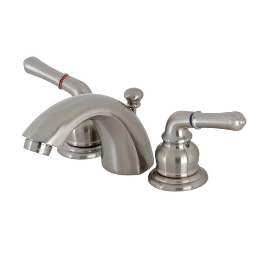 Victorian Mini-Widespread Bathroom Faucet in Brushed Nickel