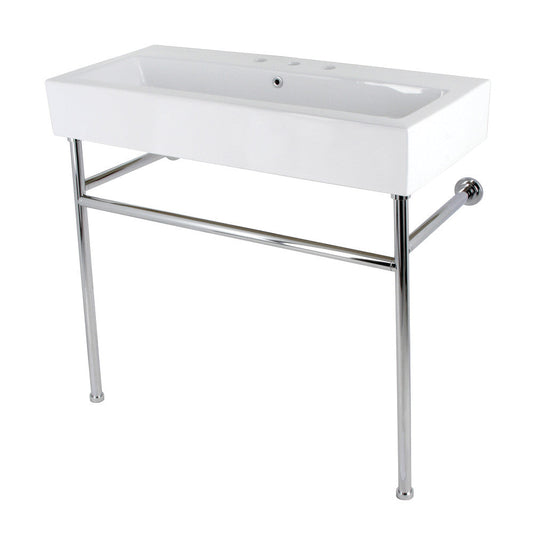 New Haven 39.38 Inch Console Sink in White