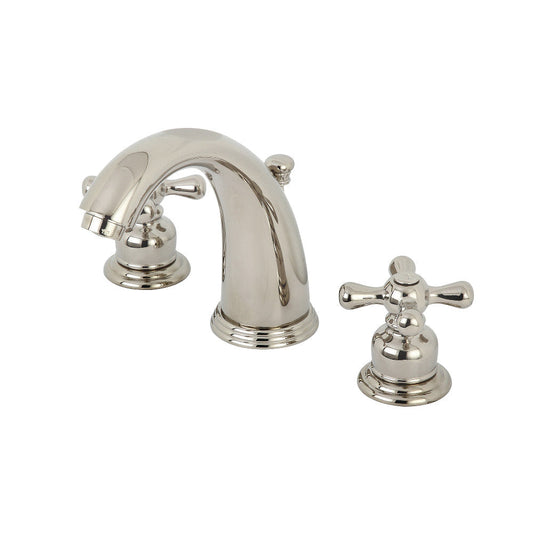 Victorian Widespread Bathroom Faucet in Polished Nickel