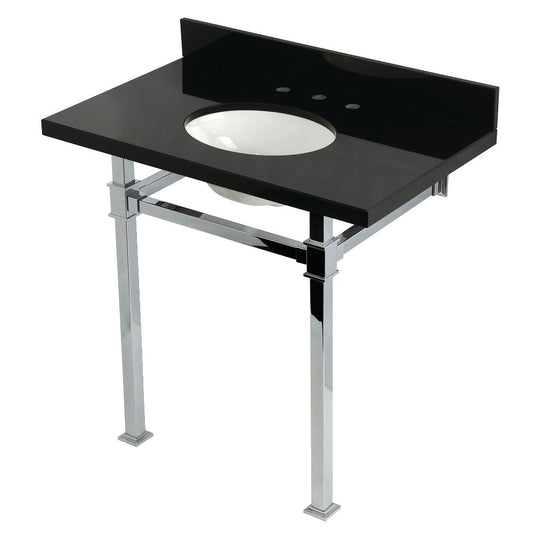 Monarch 36 Inch Console Sink in Polished Chrome