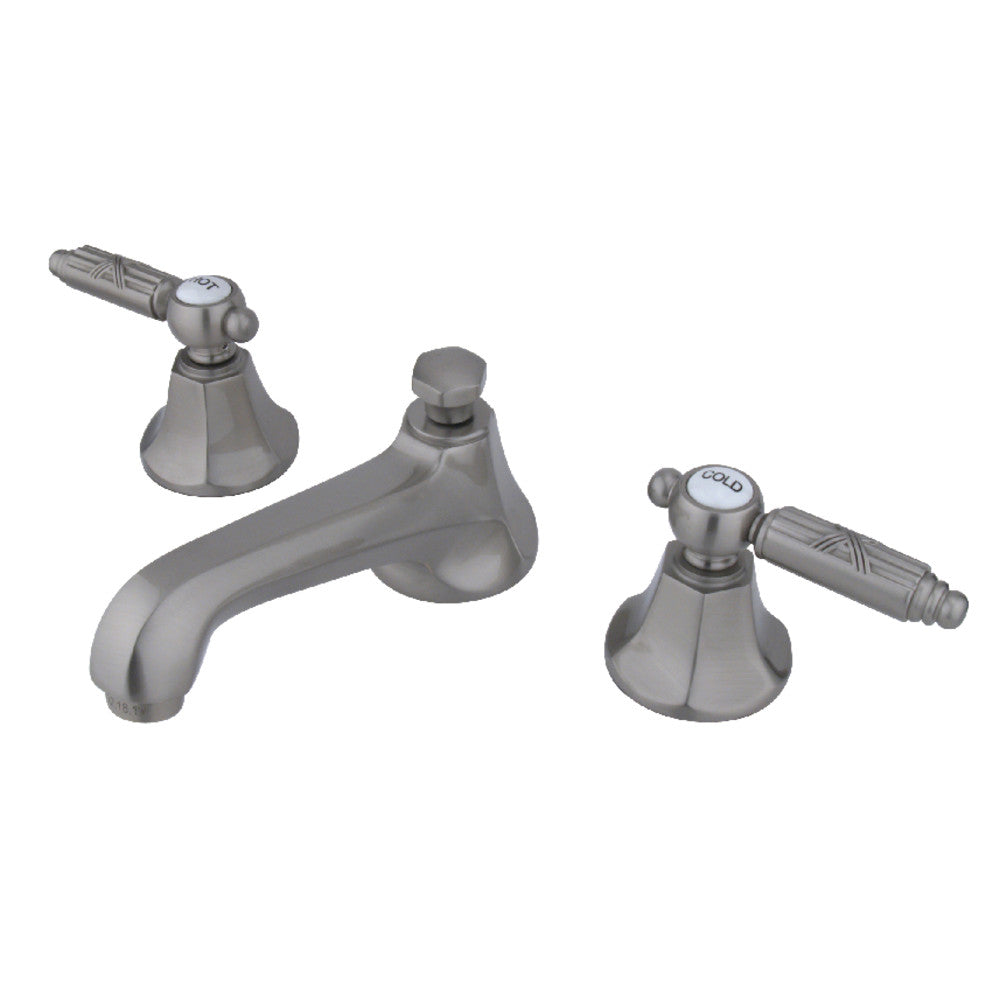 Georgian Widespread Bathroom Faucet in Brushed Nickel