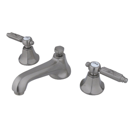 Georgian Widespread Bathroom Faucet in Brushed Nickel