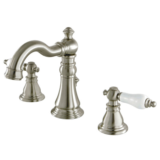 American Patriot Widespread Bathroom Faucet in Brushed Nickel