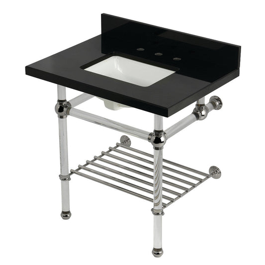 Templeton 30 Inch Console Sink in Polished Nickel