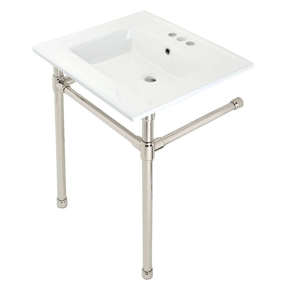 Dreyfuss 25.19 Inch Console Sink in White