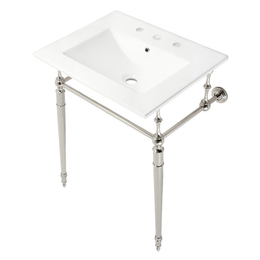Edwardian 24 Inch Console Sink in White