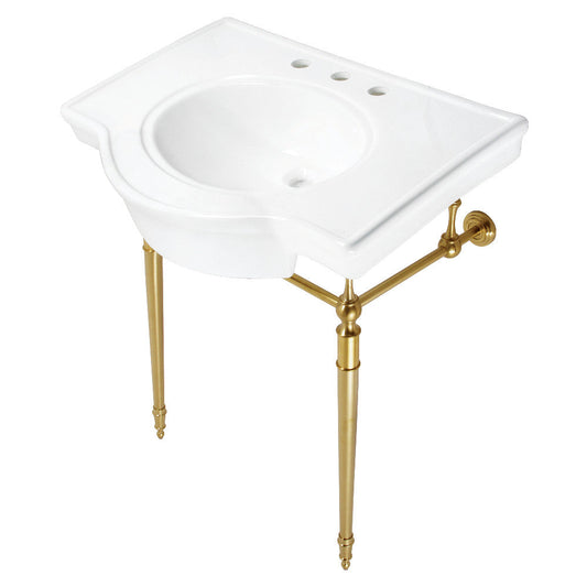 Edwardian 31 Inch Console Sink in White