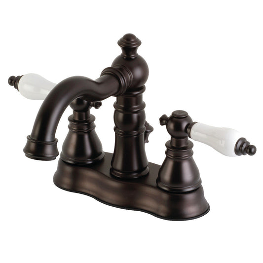 American Patriot 4 Inch Centerset Bathroom Faucet in Oil Rubbed Bronze