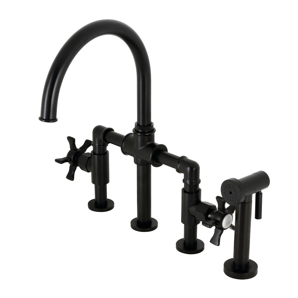 Hamilton Bridge Kitchen Faucet in Matte Black