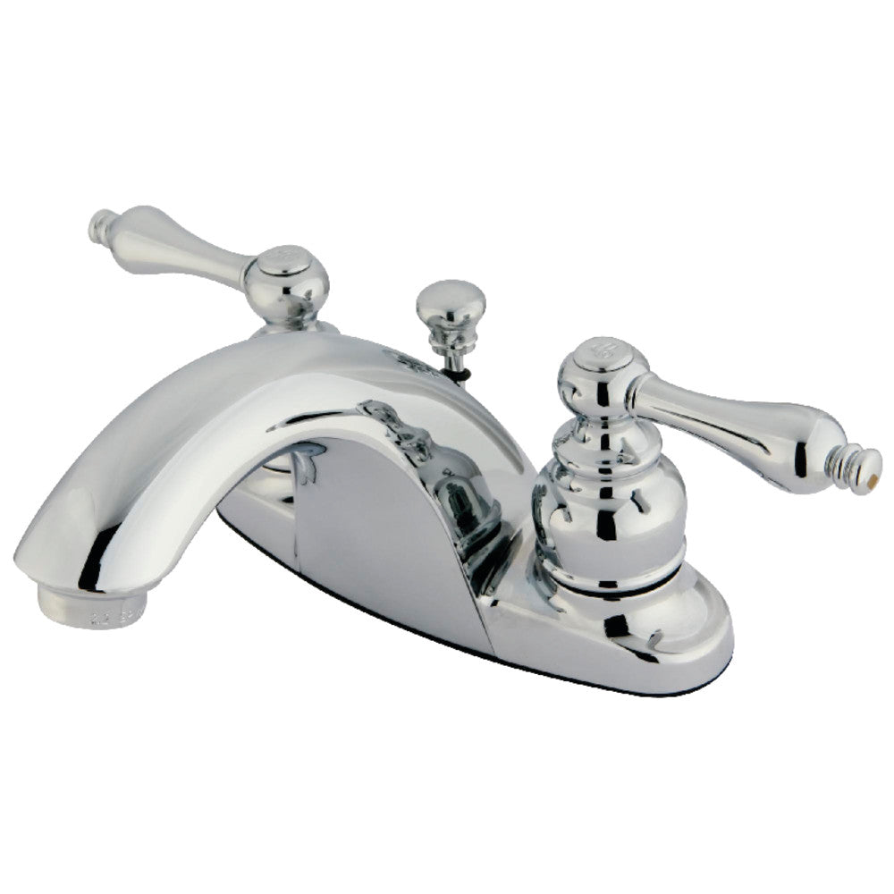 English Country 4 Inch Centerset Bathroom Faucet in Polished Chrome