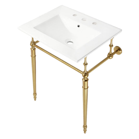 Edwardian 24 Inch Console Sink in White