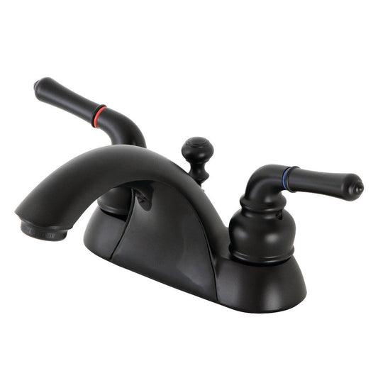 Naples 4 Inch Centerset Bathroom Faucet in Matte Black