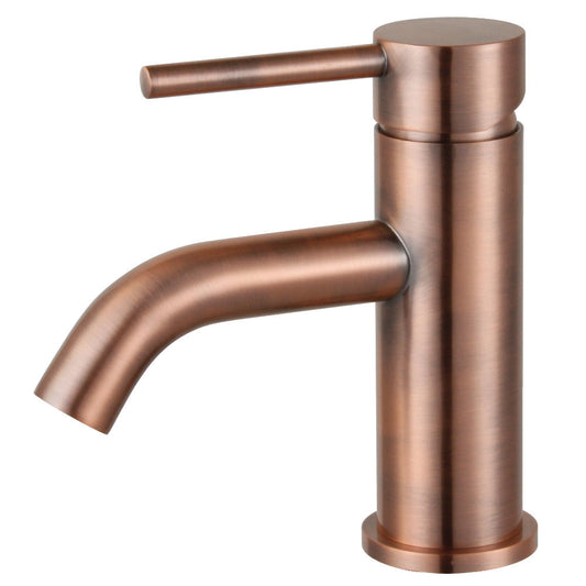 Concord Single-Hole Bathroom Faucet in Antique Copper