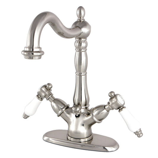 Bel-Air 4 Inch Centerset Bathroom Faucet in Brushed Nickel