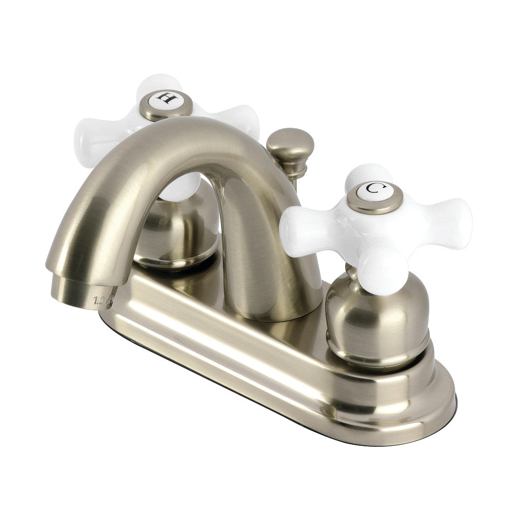 Restoration 4 Inch Centerset Bathroom Faucet in Brushed Nickel