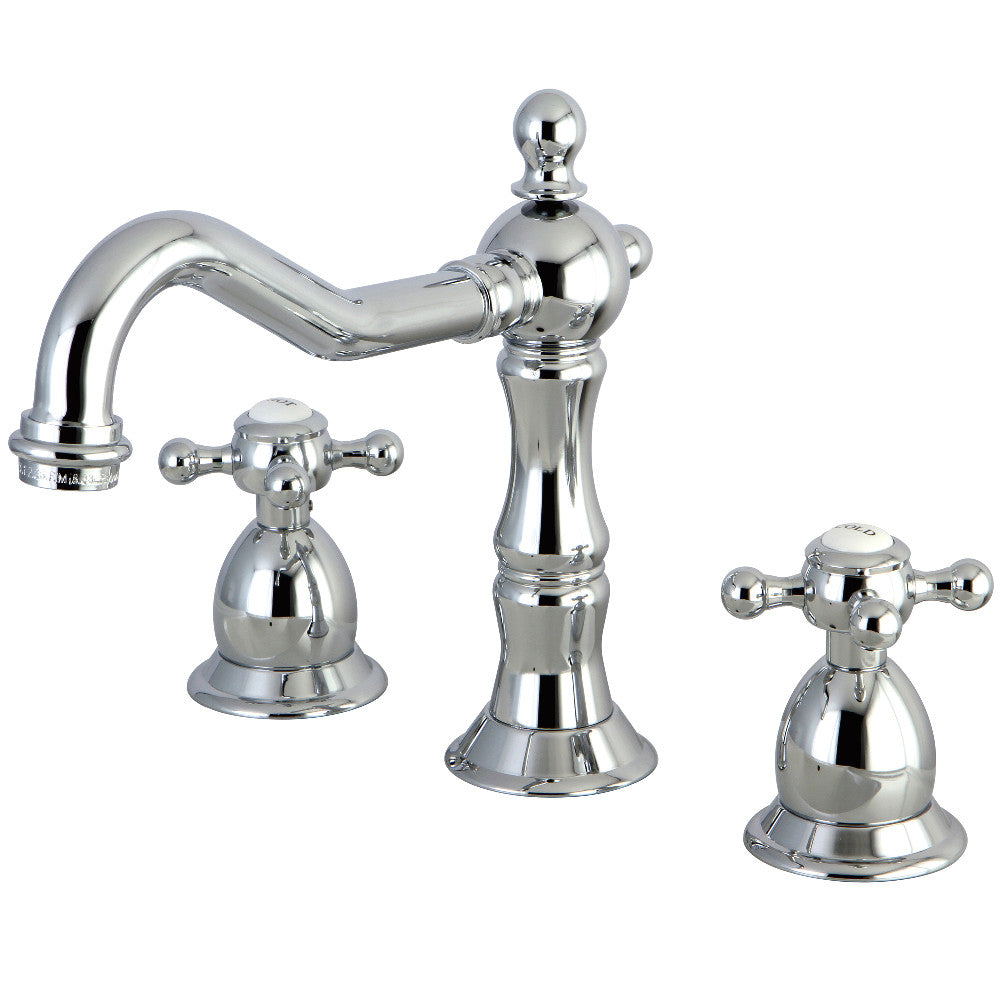 Heritage Widespread Bathroom Faucet in Polished Chrome