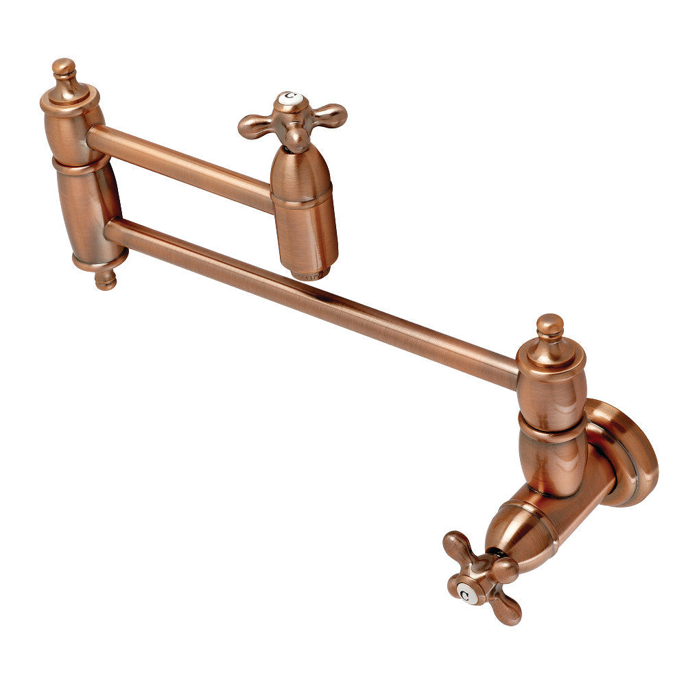 Restoration Pot Filler Faucet in Antique Copper