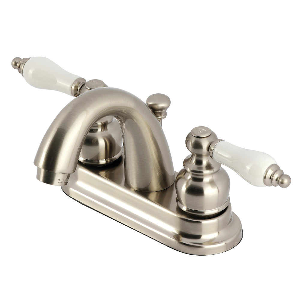 Restoration 4 Inch Centerset Bathroom Faucet in Brushed Nickel