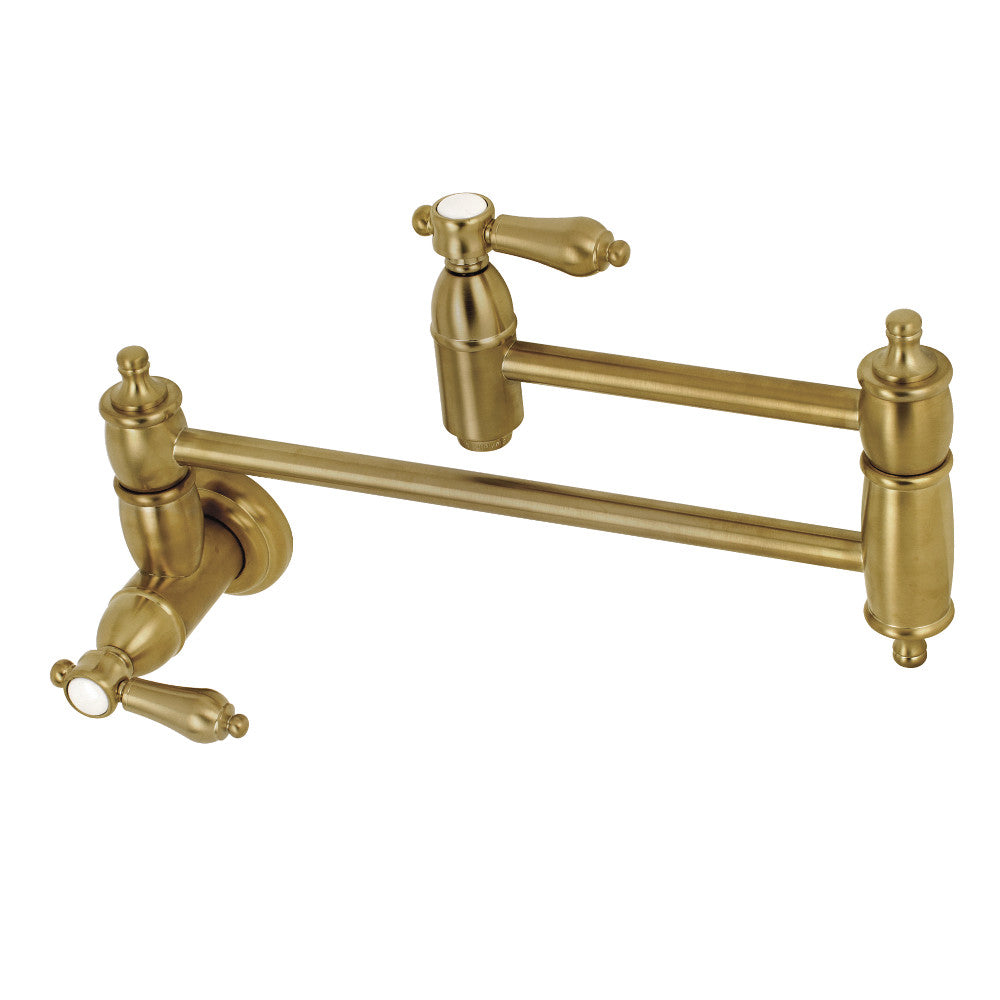 Heirloom Pot Filler Faucet in Brushed Brass