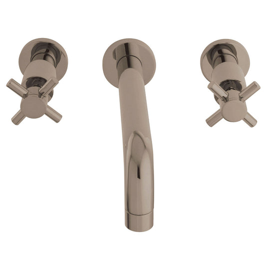 Concord Wall-Mount Bathroom Faucet in Brushed Nickel