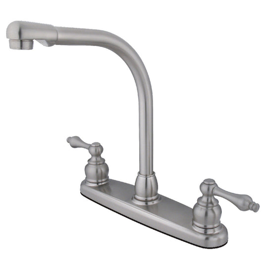Victorian Centerset Kitchen Faucet in Brushed Nickel